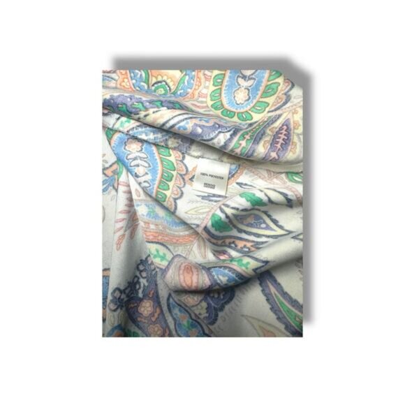 Van Heusen A-Line Paisley Print Skirt Size M Retro Boho High Rise Midi - Picture 7 of 7